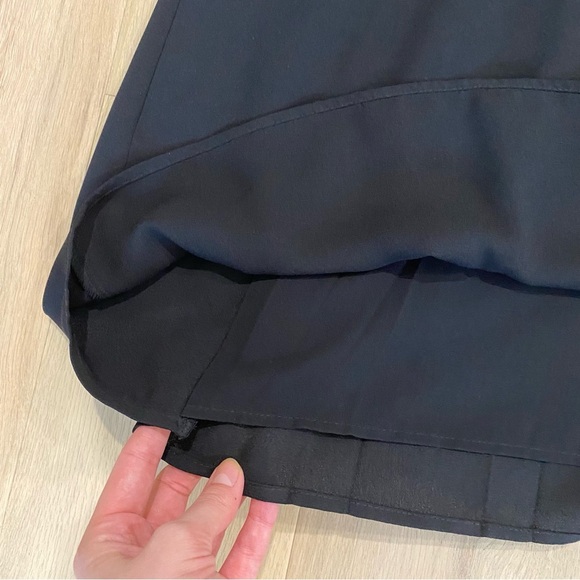 Zara | Black Lace Accent Pleated Sheath Dress xs 🖤 - Picture 8 of 12